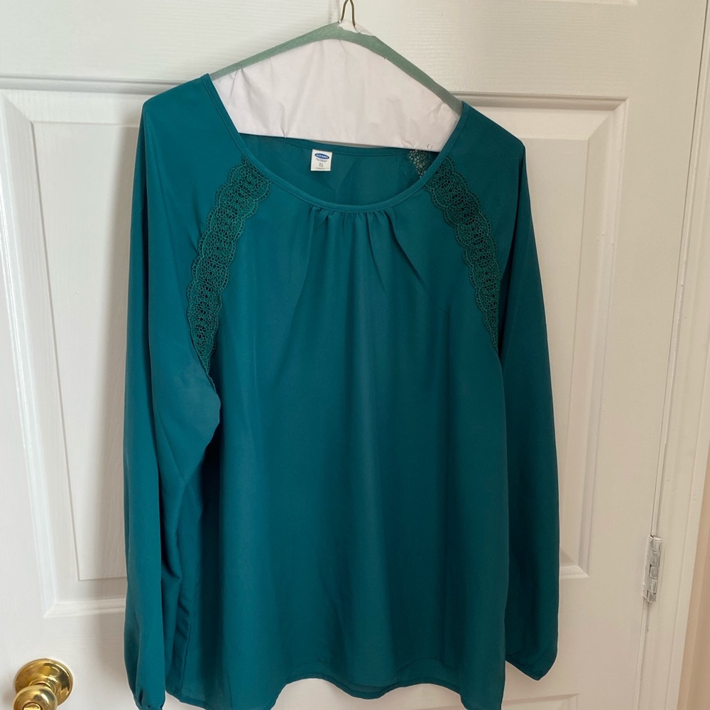 Green blouse